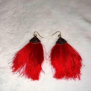 - Bohemian fan earrings